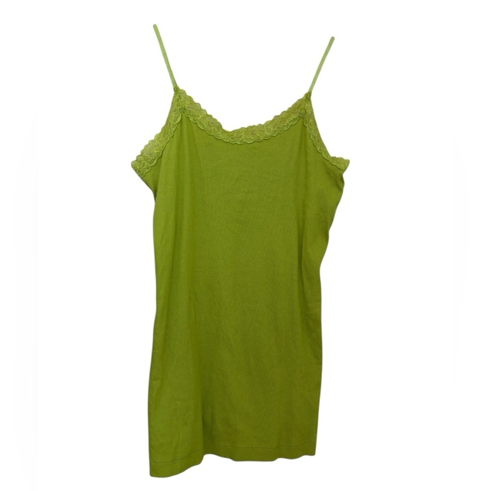 Gap Tank Lime Green Lace Trim Top NWT Size Medium